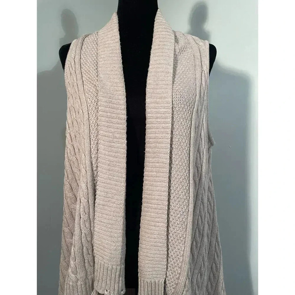 Matilda Jane Mind’s‎ Eye Cable Knit Tassel Longline Vest - Picture 5 of 10